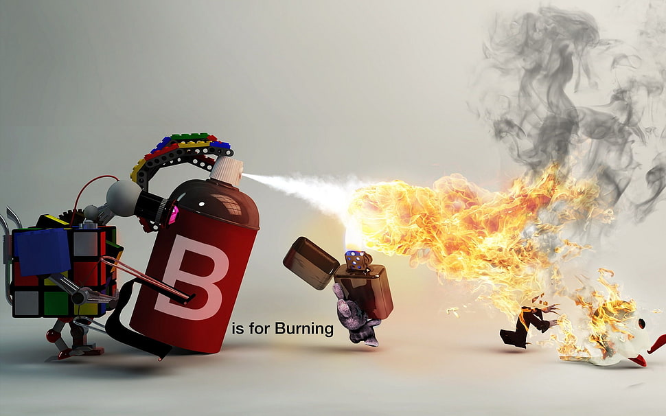 turned on spray on flip-top lighter HD wallpaper